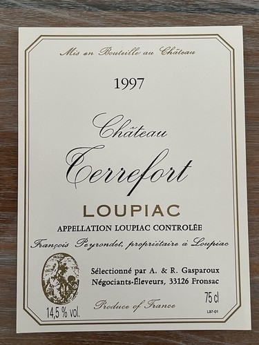 étiquette château terrefort - château,