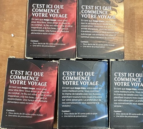 Lot paquets de cartes - de,
