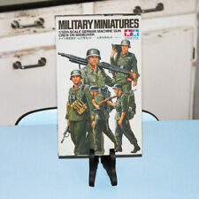 Vintage Tamiya Military 1/35 Model Kit German Machine Gun Crew on Maneuver