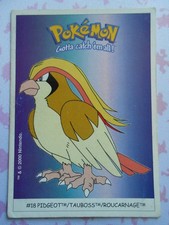ROUCARNAGE / PIDGEOT #18 -  DUNKIN BOOMER 2000 - CARTE POKEMON - TRES BON ETAT