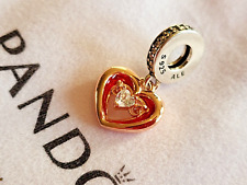 charm Pandora double cœur et