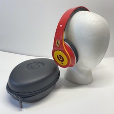 BEATS BY DR DRE - FERRARI Limited Edition Leather wired Headphones *Read