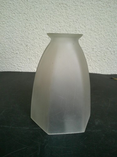 Tulipe art deco verre lisse - art,