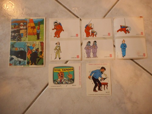 Lot autocollants tintin - lot,