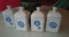VILLEROY&BOCH 4 Teapots Jams Herbight Blue Flowers