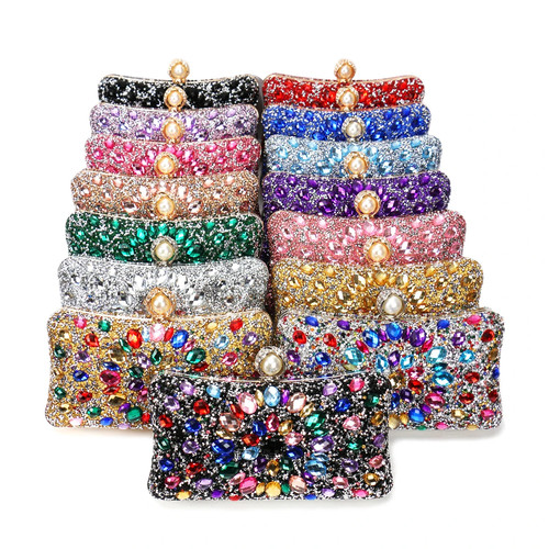 Sac soirée acrylique diamants - soirée,