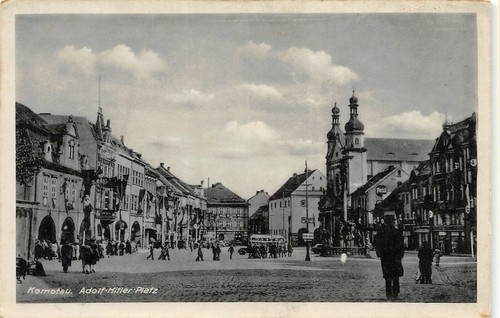 Carte postale komotau - carte,