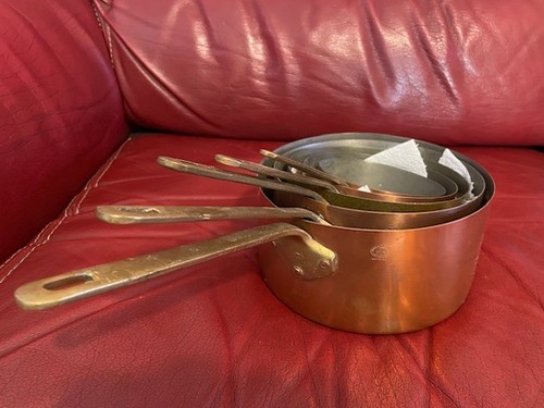 Lot casseroles cuivre - en,