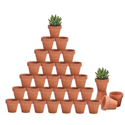 32pcs mini terracotta - terracotta, pots