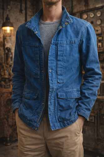 Veste vintage bleu m - bleu, s/m