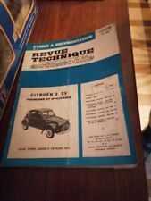 Revue Technique Citroen 2cv  Origine Stock Pieces 2cv Diane Etc 