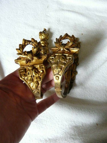 Anciens ornements bronze - anciens, dore