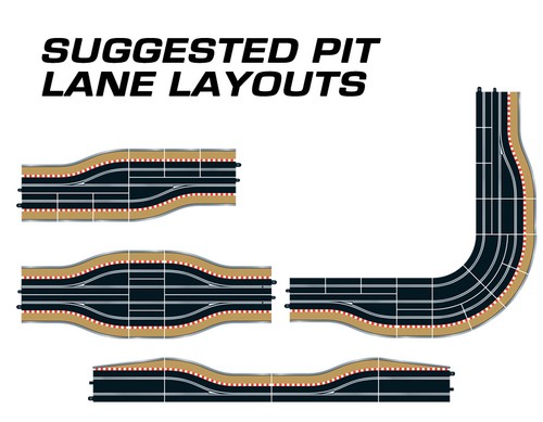 Scalextric pit lane - lane, track