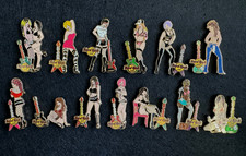 Hard Rock Cafe Pin Lot Chicago Girls of Rock Sexy Women Lingerie Bikini Guitar