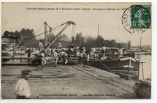  VOSGES - CPA 88 - Military Themes EPINAL Mortar 8th Battalion Barge Port