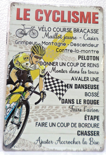 Plaque metal vintage - metal, 20x30