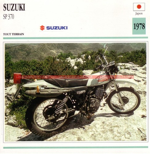 Suzuki 370 sp370 - sp370, 1978