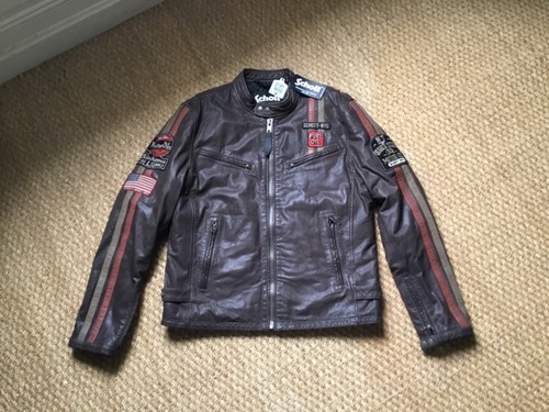 Blouson cuir marron chocolat - blouson,