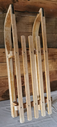 Ancienne luge bois donnay - luge,