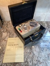 Geloso StenOtape G-256 Recorder Original Box Manual Italy Recording Playing