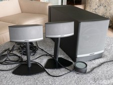 Bose Companion 5 Multimedia Speaker System in Graphite /Silver Color &all cables