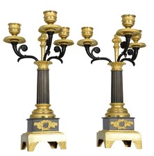 CHANDELIERS Kaminuhr Empire