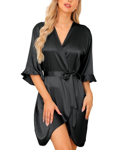 Peignoir satin femme robes - femme,