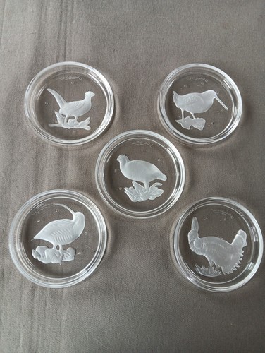 Lot dessous verre cristal - 5,