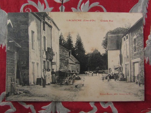 Cpa lacanche grande rue - cpa, la