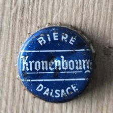  Old capsule beer brewery KRONENBOURG France 