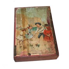 Antique Ferniques & Cie Paris 1930 Chromolithographed Wooden Cubes Set