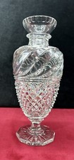 BACCARAT LE CREUSOT CRYSTAL VASE CRISTAL TAILLE EMPIRE RESTAURATION 19EME XIXEME
