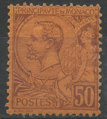 Timbre monaco année 1891 - timbre,