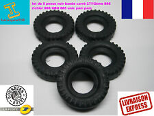 LOT OF 5 BLACK TOOTHED TIRES 27/12 EME 886 Richier 888 GBO 885 UNIC 883 886.