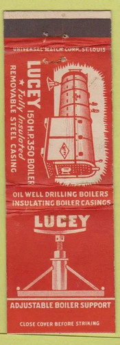 Matchbook cover lucey - cover,