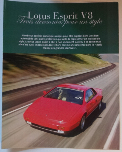 Fascicule lotus esprit v8 - fascicule,