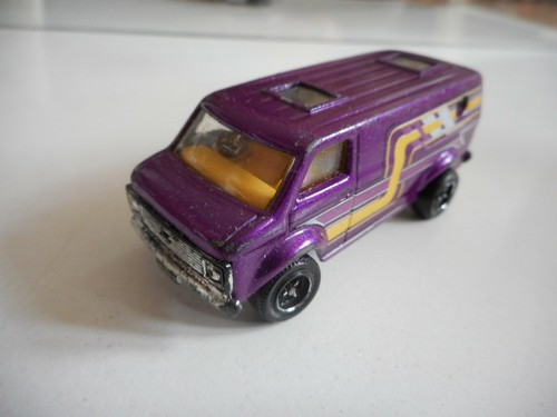 Matchbox chevy van purple - chevy,