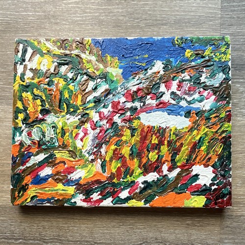 Peinture abstraite multicolore