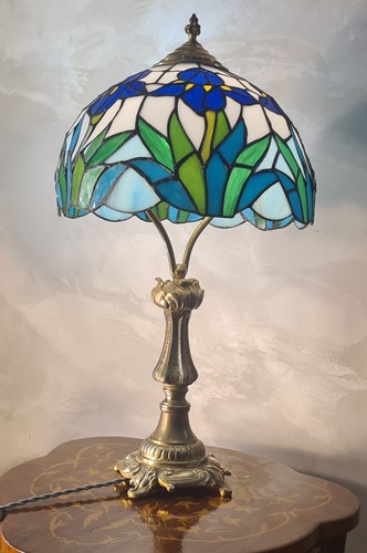 Lampe pied bronze - lampe, 19eme