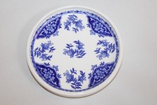 Gien earthenware coasters, blue Delft decor, dia. 12 cm, n°1