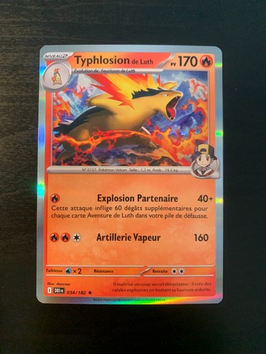 Carte pokémon holo typhlosion - pokémon,