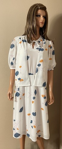 Robe longue blanche fleurs - blanche,