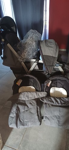 Poussette jumeaux avec chaises - avec,