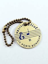 KEYRING - SUITCASES ELIOT Porte Bonheur Saint-Christophe (size 50 ct) 1960s