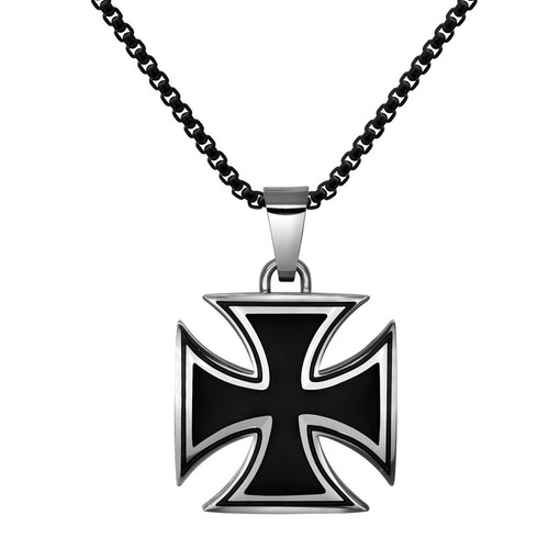 Croix fer pendentif avec - fer, ou