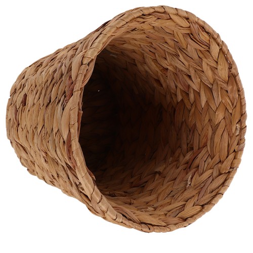 Natural wicker trash can - wicker,