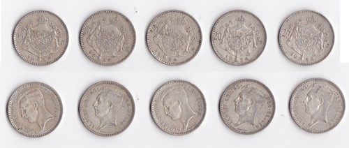 Francs argent roi albert - 20,