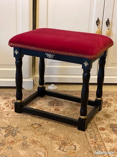 Majestueux ancien tabouret - et,