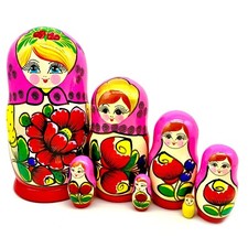 Russian Doll Pink Scarf /