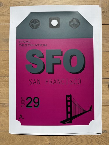 Graphic design poster luggage